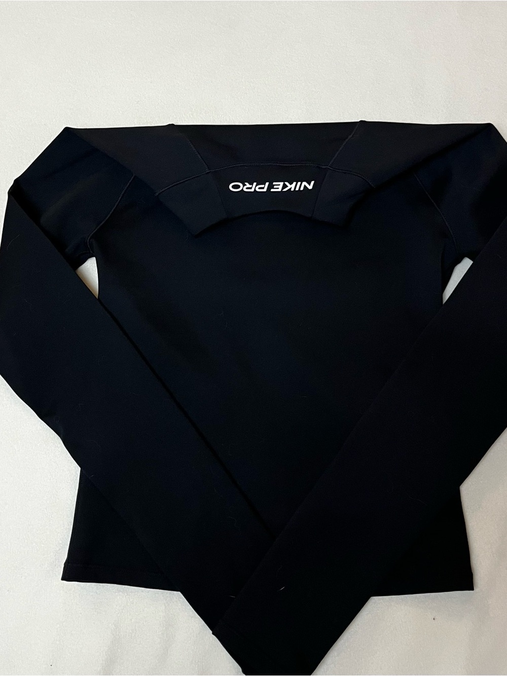 Nike Black Long-Sleeve Mock Neck Performance Top - Picture 8 of 8